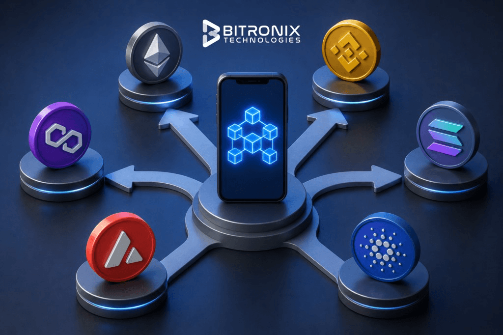 Blockchain platforms for app development in 2026: Ethereum, Layer 2s, Solana, Polygon, Hyperledger Fabric, and Avalanche.