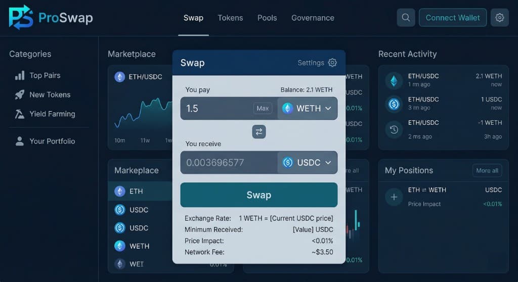 ProSwap interface preview