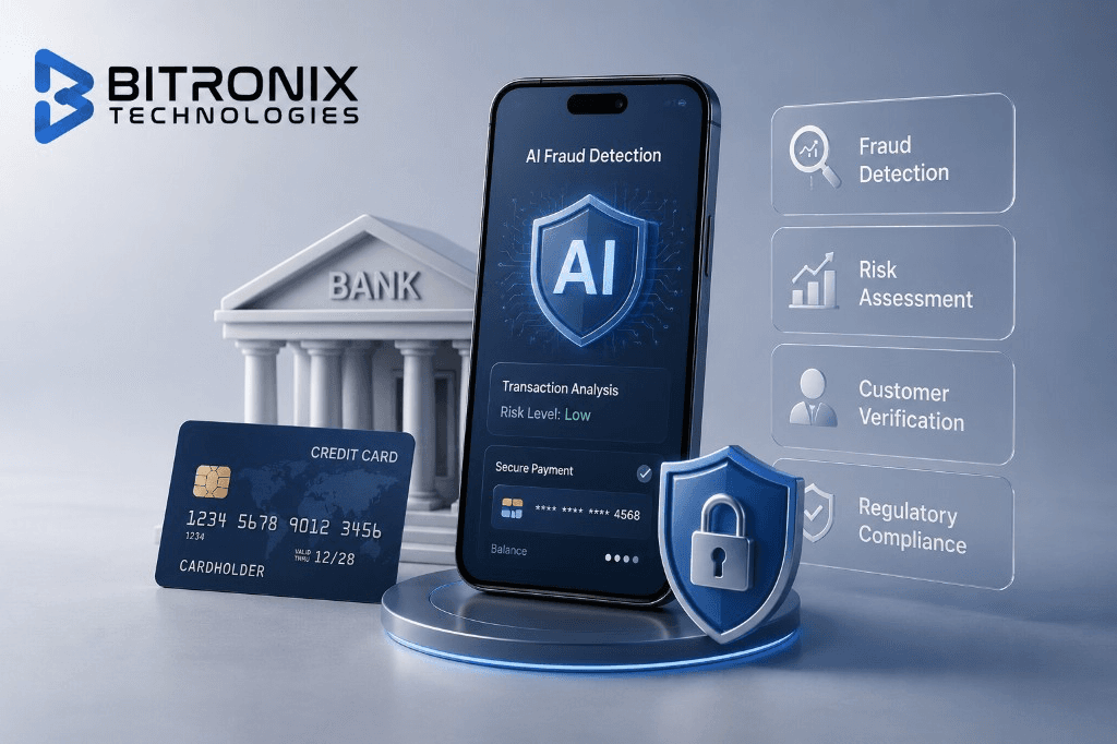 FinTech AI app development costs in 2026: pricing for banking chatbots, expense management, loan processing, fraud detection, investment platforms, and enterprise banking.