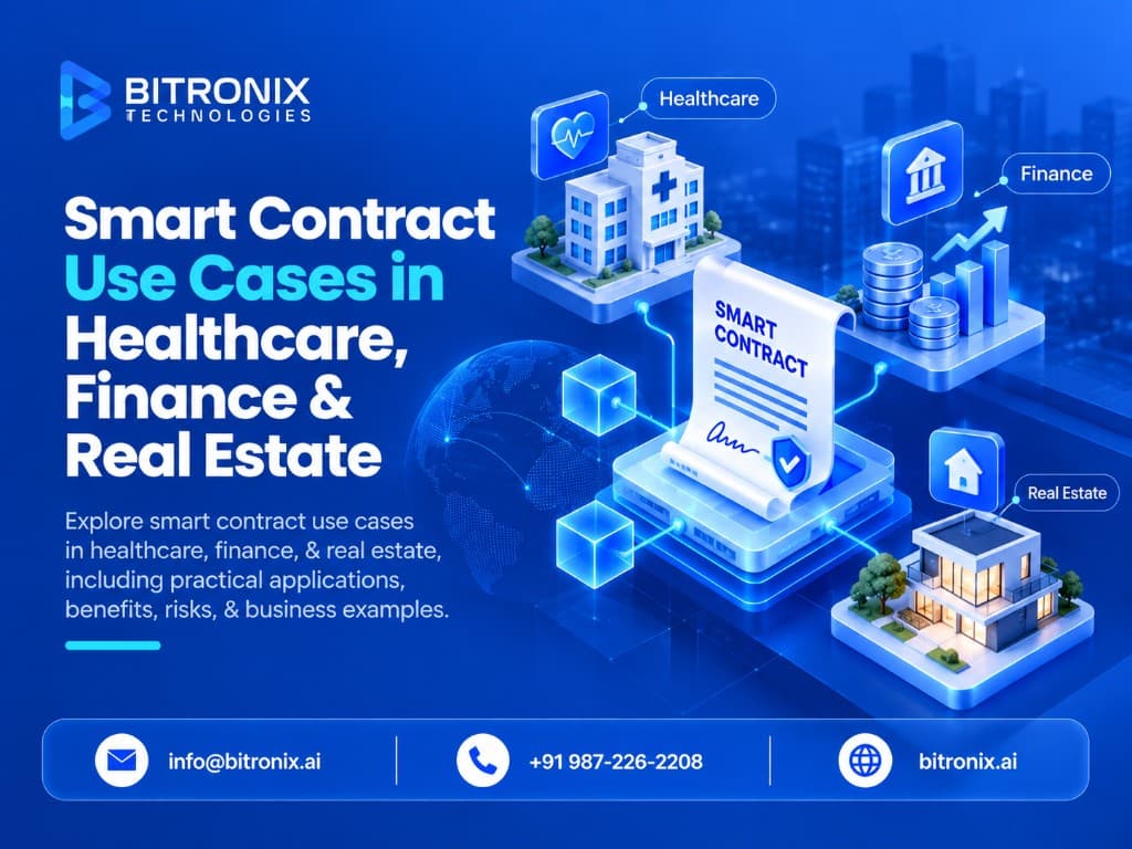 Smart Contract Use Cases in Healthcare, Finance & Real Estate