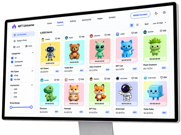 NFT Universe product mockup