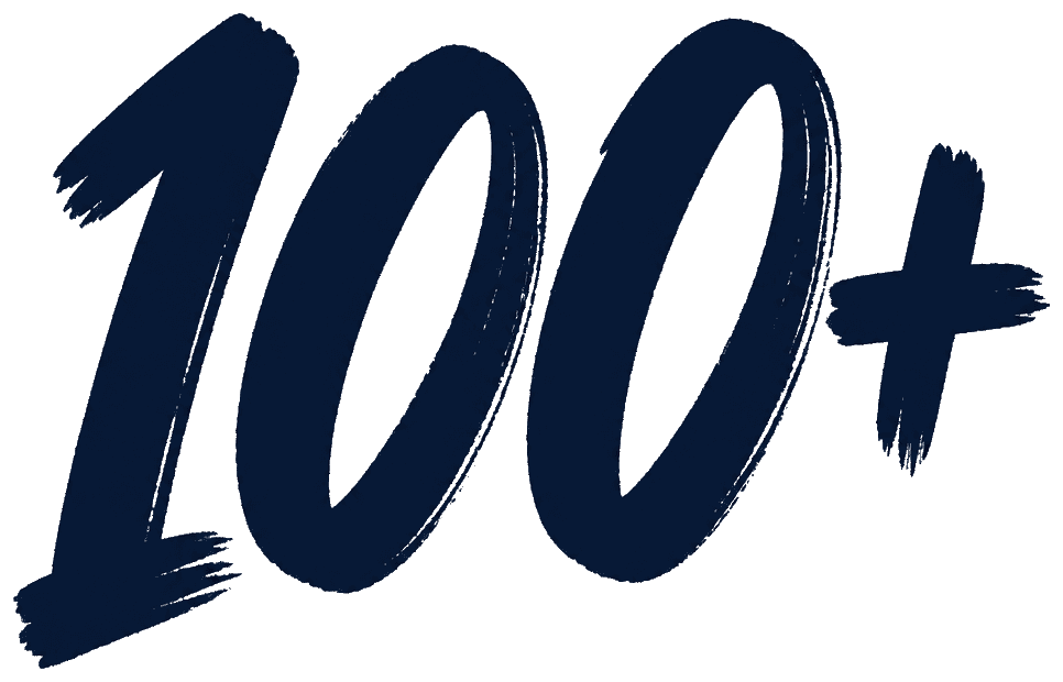 100+
